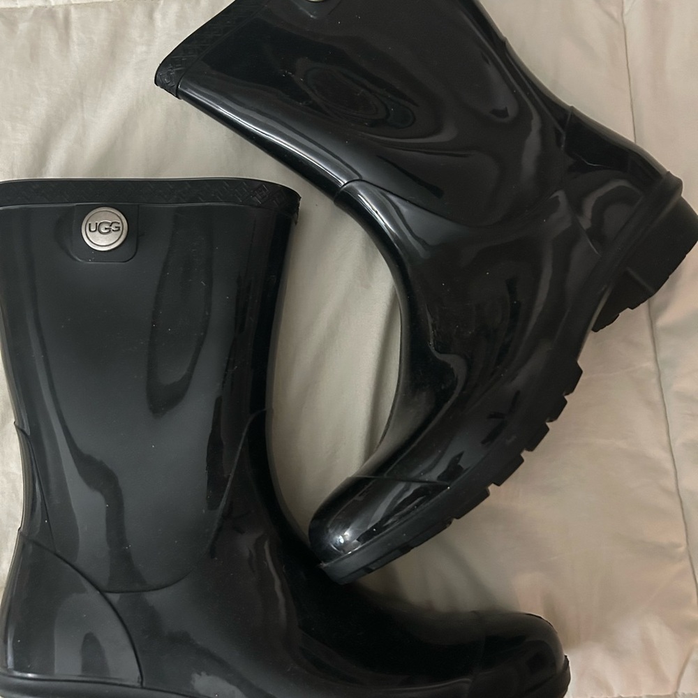 UGG Black Rain Boots